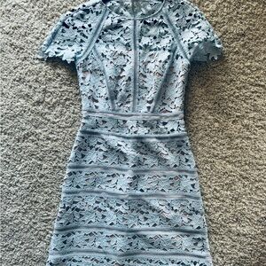 Light Blue Lace Dress from Reiss